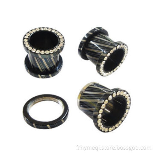 Black Titanium-coated Single Tunnel, Made of 316 Stainless Steel